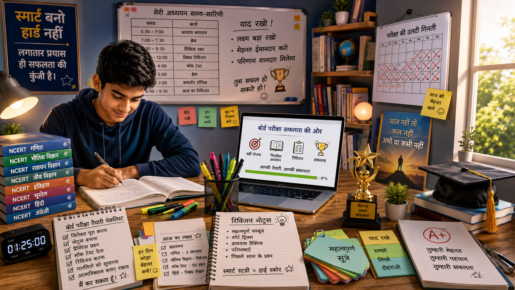 बोर्ड परीक्षा की तैयारी कैसे करें: बिना तनाव के अच्छे अंक लाने की पूरी गाइड